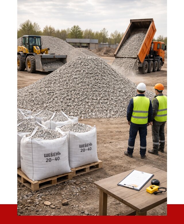 Известняковый щебень 20-40 в Армавире от 2128 р. ПРОНЕРУДРмв