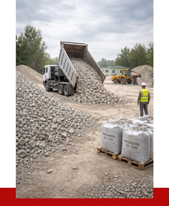 Известняковый щебень фракция 70-150 в Армавире от 1266 р. | ПРОНЕРУДРмв