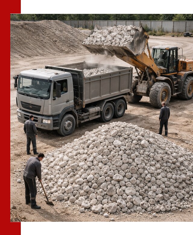 Известняковый щебень фракция 70–150 с доставкой в Армавире