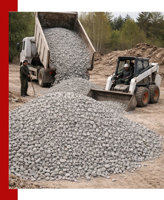 Доставка доломитового щебня в Армавире напрямую от карьера