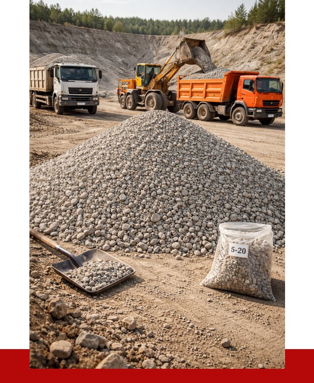 Доломитовый щебень фр. 5-20 в Армавире от 4255 р. | ПРОНЕРУДРмв