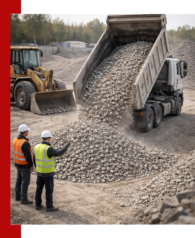 Вторичный щебень фракция 40–70 доставка в Армавире