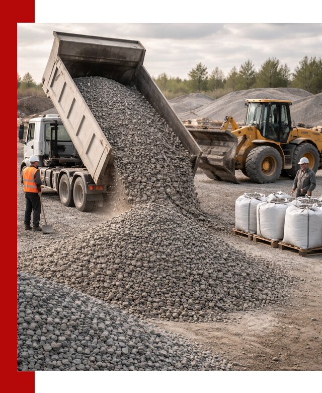 Бетонный щебень фракция 5–20 с доставкой в Армавире