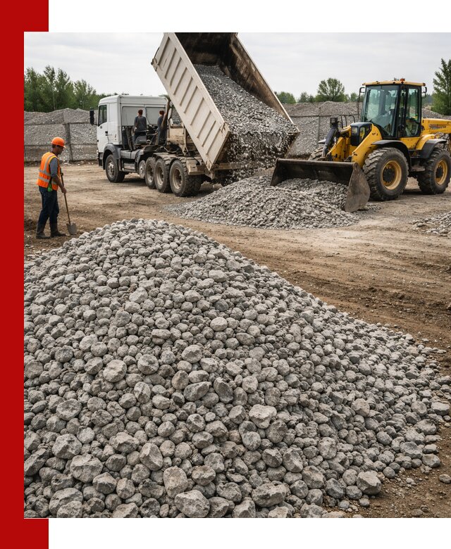 Доставка бетонного щебня фракции 40-70 в Армавире