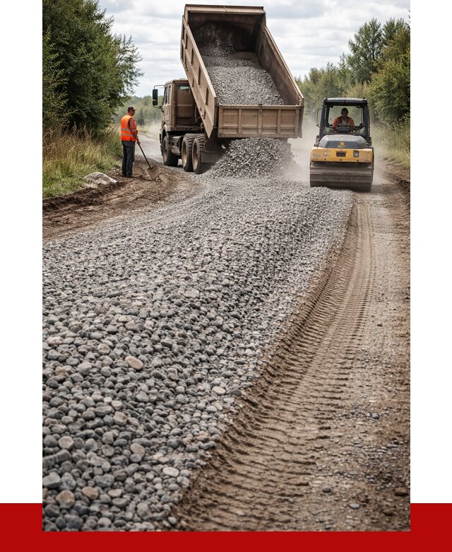 Щебень для отсыпки дороги в Армавире от 2735 р. ПРОНЕРУДРмв