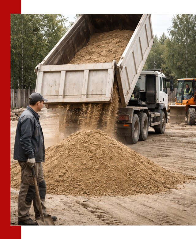 Доставка и продажа песка с разгрузкой в Армавире