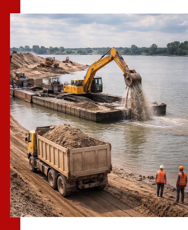 Намывной песок с доставкой в Армавире оптом и в розницу