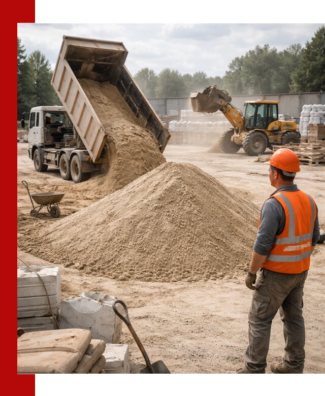 Доставка строительного песка с самосвалом в Армавире