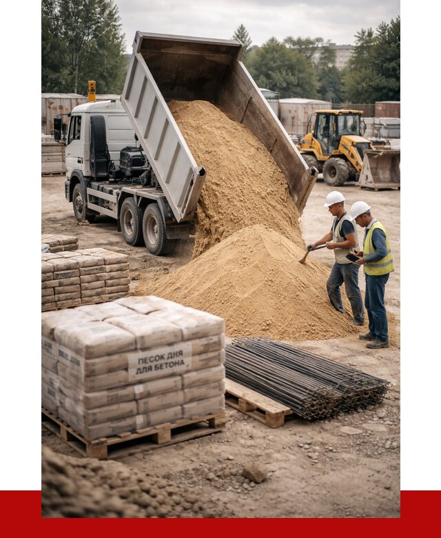 Песок для бетона в Армавире от 2533 р. с доставкой, ПРОНЕРУДРмв