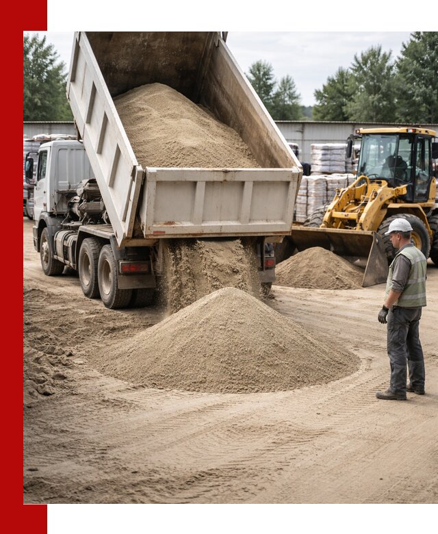 Поставка и доставка песка для бетона в Армавире