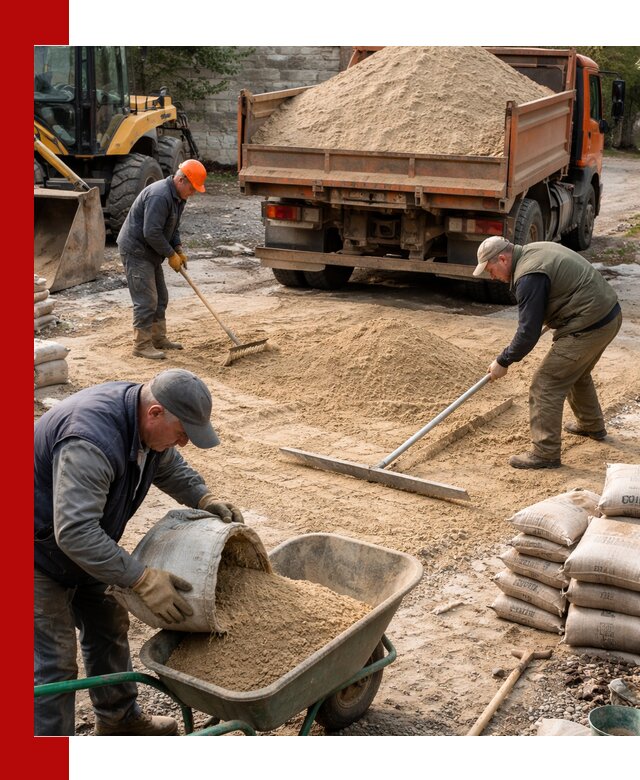 Поставка песка для стяжки в Армавире с быстрой доставкой