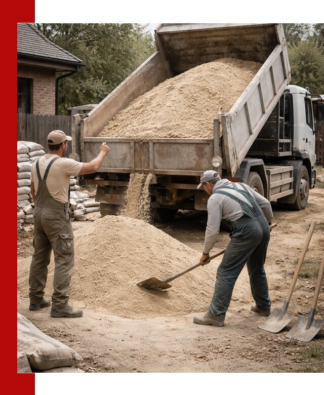 Песок для штукатурки с доставкой в Армавире качественный и чистый
