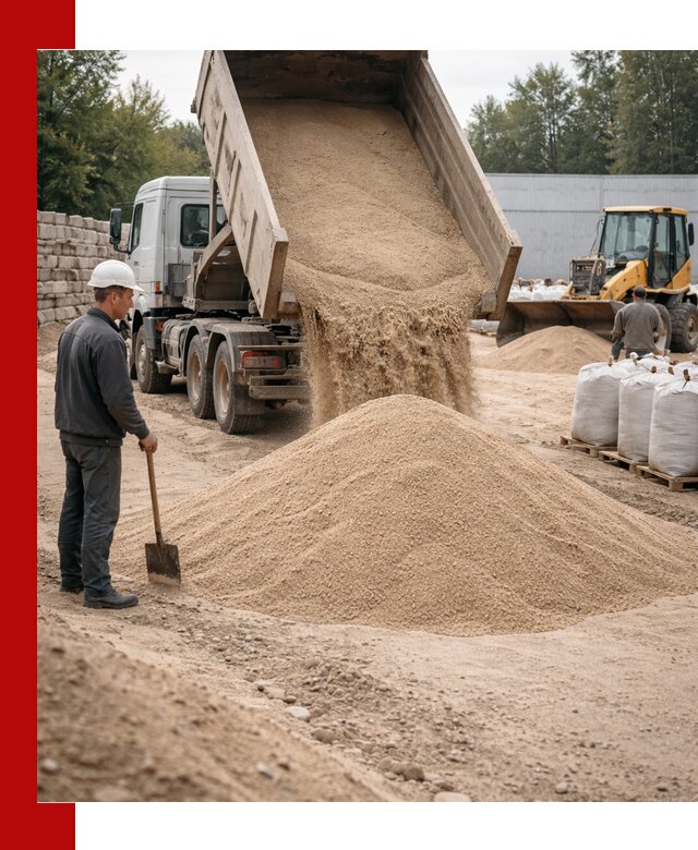 Кварцевый песок фракция 0–3 мм с доставкой в Армавире