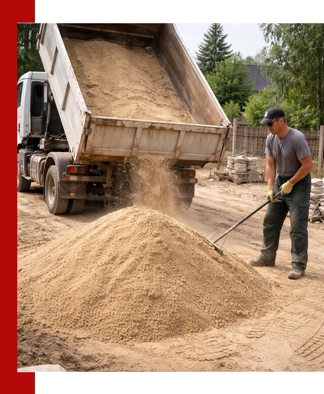 Доставка сухого песка самосвалами в Армавире