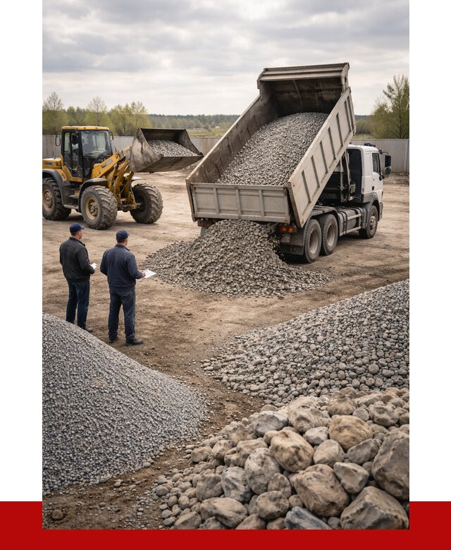 Гравий и камень с доставкой в Армавире от 4255 р. - ПРОНЕРУДРмв