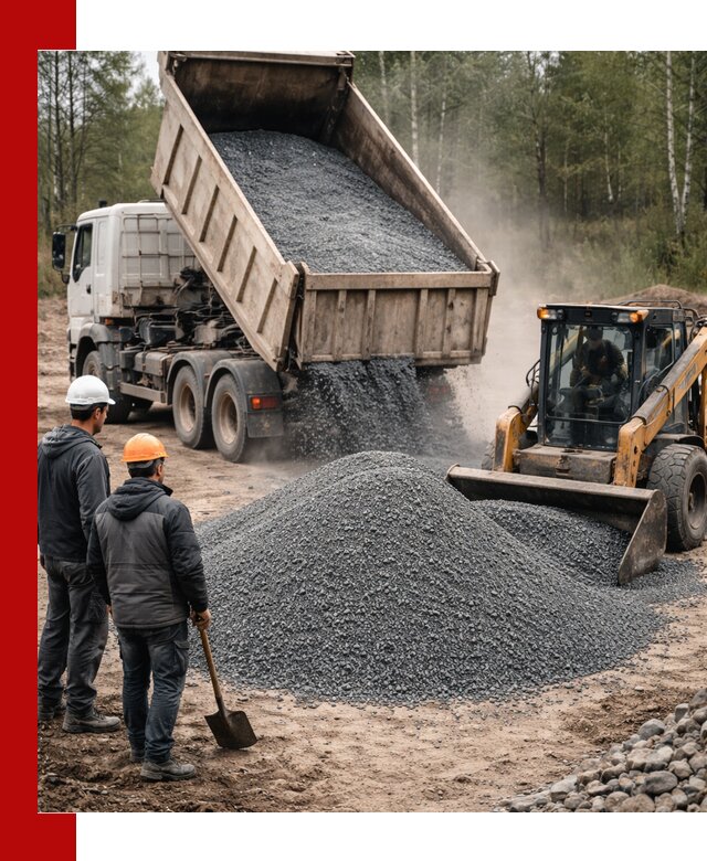 Гранитный отсев 0-5 с доставкой и разгрузкой в Армавире