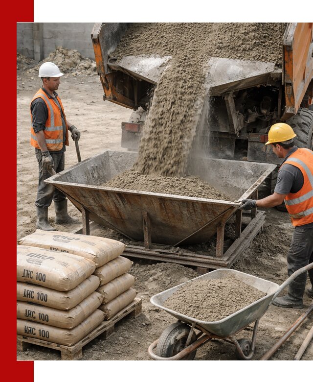 Доставка цементно-песчаной смеси М100 в Армавире