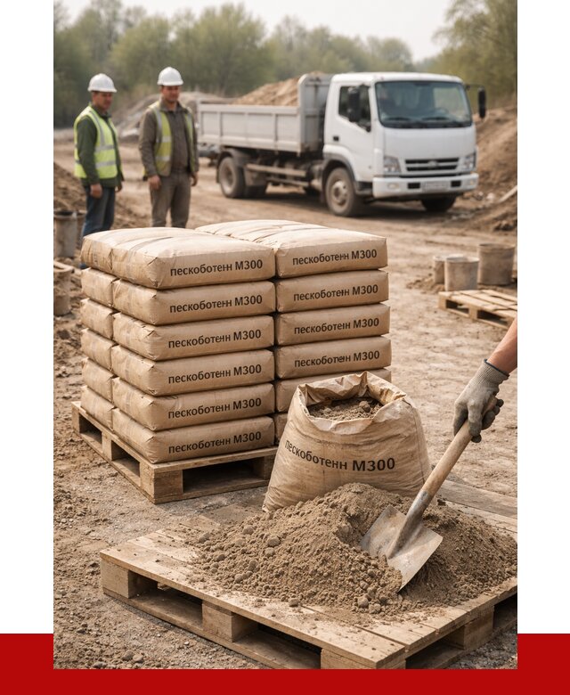 Пескобетон М300 в Армавире с доставкой от 4711 р. за куб | ПРОНЕРУДРмв
