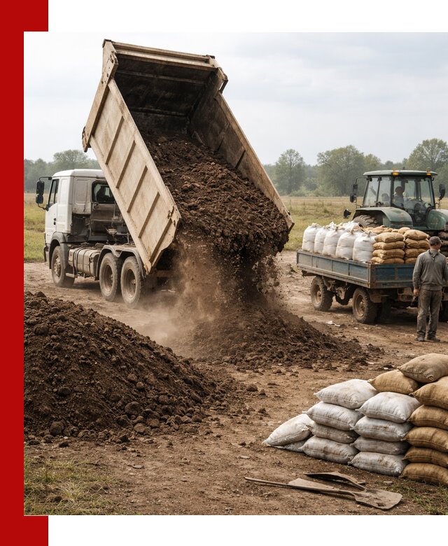Доставка грунта и удобрений оптом в Армавире для сельхоз и строительства