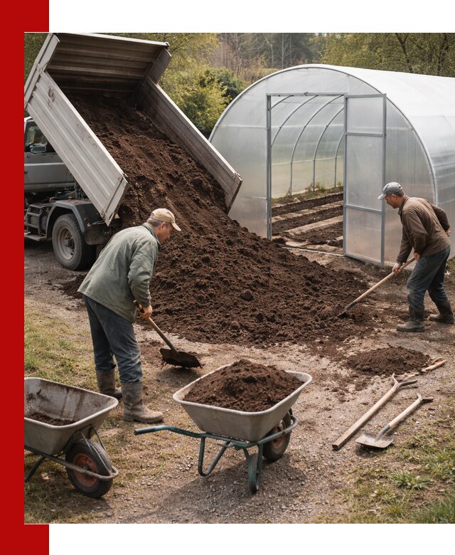 Грунт для теплицы с доставкой в Армавире — плодородный субстрат под растения