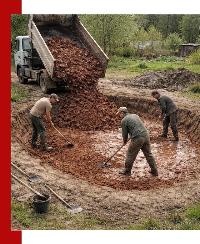 Купить качественную глину для пруда в Армавире