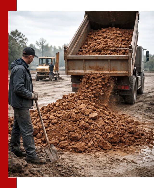 Глина для засыпки в Армавире с доставкой самосвалами