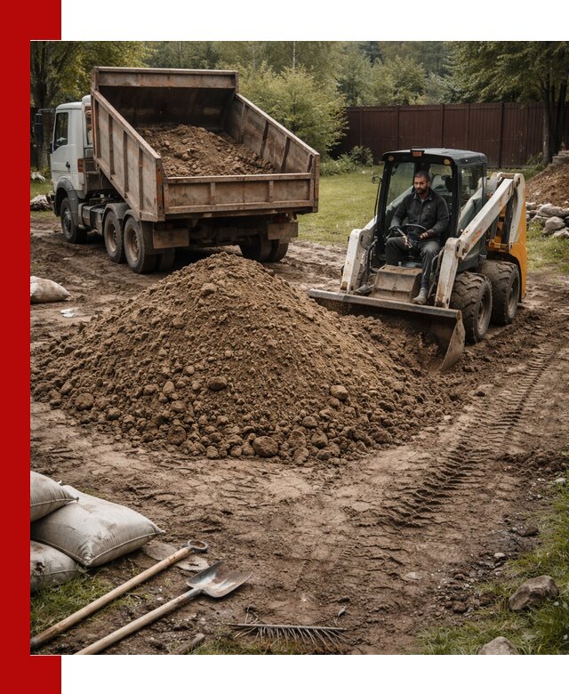 Суглинок для планировки участков в Армавире с доставкой и выгрузкой