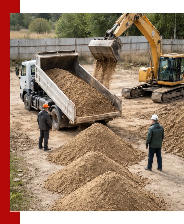 Доставка супеси вагонными и автопартиями в Армавире