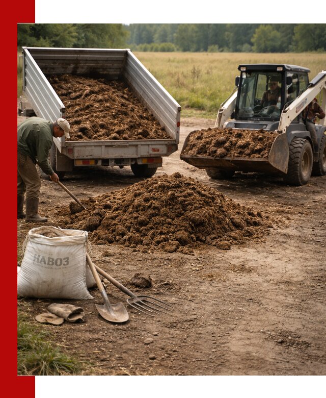 Доставка конского навоза в Армавире с разгрузкой и доставкой на объект