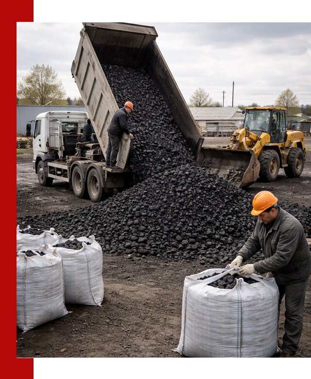 Доставка каменного угля в Армавире оптом и в розницу