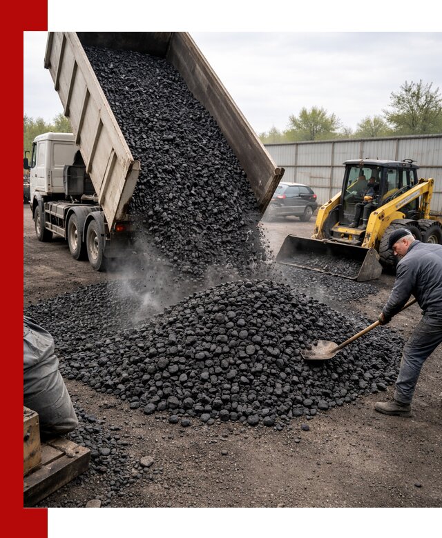 Доставка угля орех в Армавире оптом и в розницу