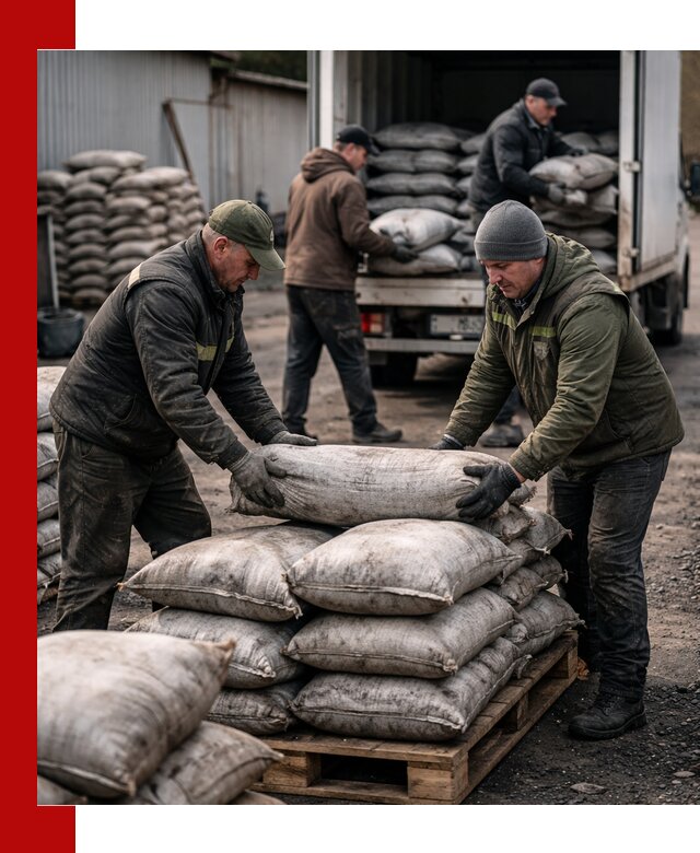 Доставка угля в мешках по выгодным ценам в Армавире