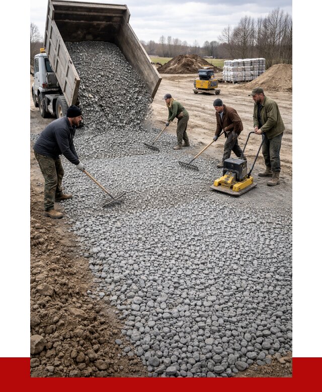 Устройство щебеночной подушки в Армавире от 4559 р. ПРОНЕРУДРмв